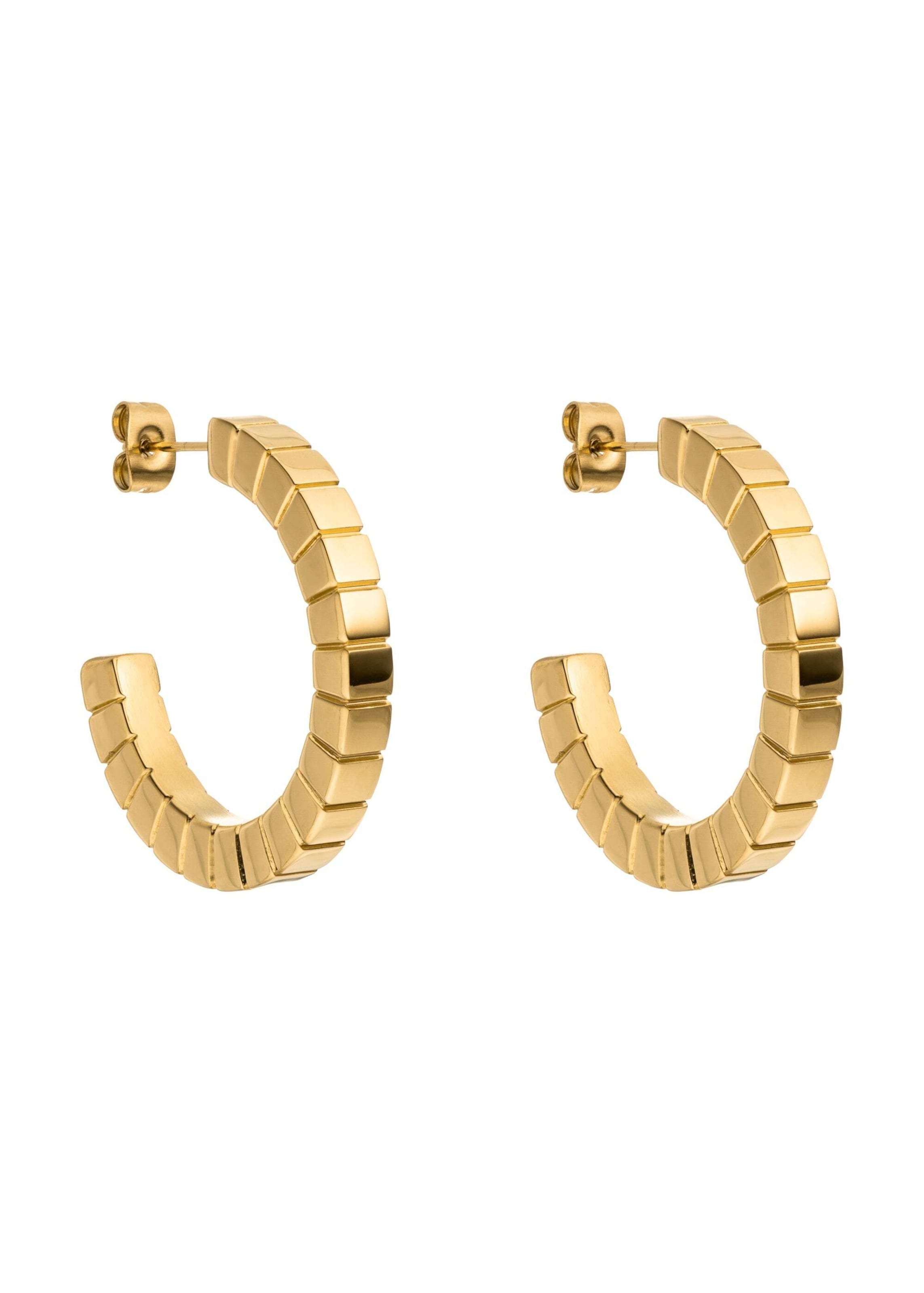 Boucles d'oreilles 'Connection' PURELEI en or : devant