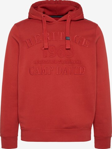 CAMP DAVID Sweatshirt in Red: front