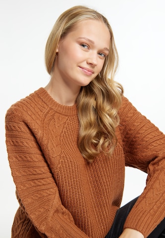 MYMO Pullover 'Blonda' in Braun