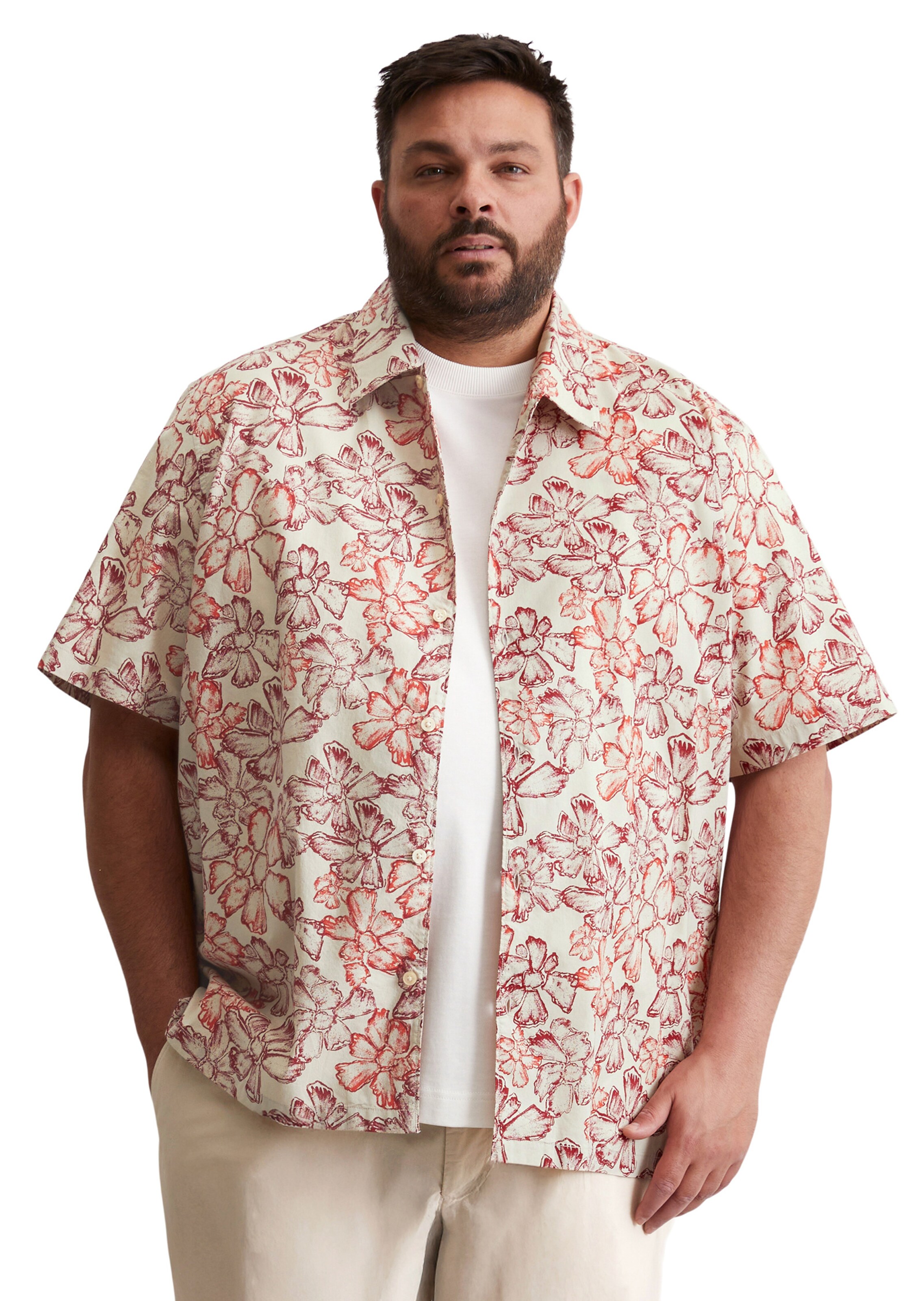 Marc O'Polo Regular Fit Hemd in Braun: Vorderseite