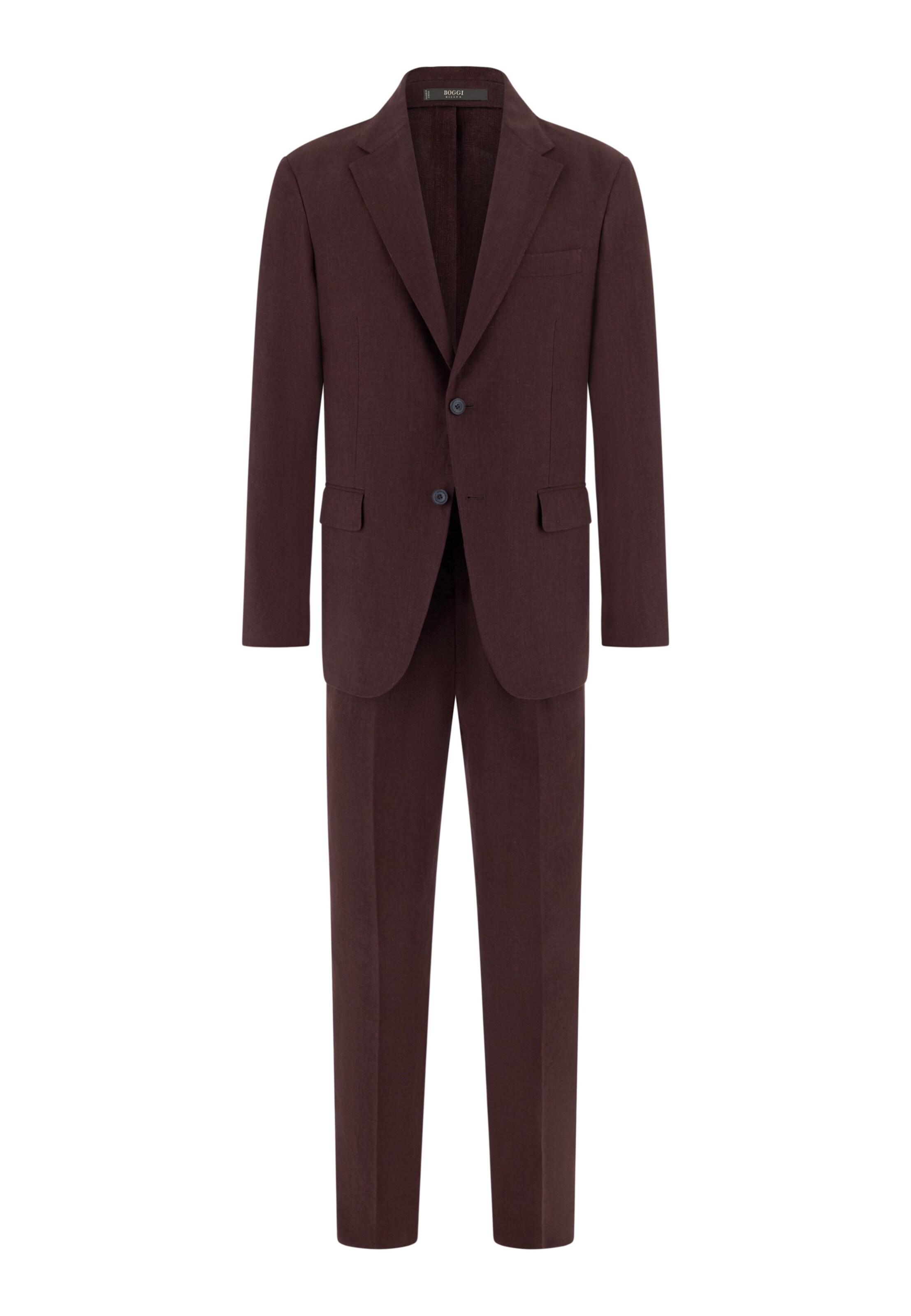 Boggi Milano Slimfit Anzug in Rot: Vorderseite