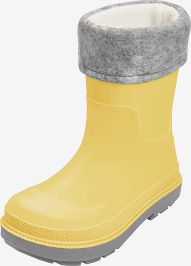Guminiai batai iš PLAYSHOES, spalva – geltona / pilka, Prekių apžvalga