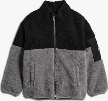 SOMETIME SOON Fleece Jacket 'Fusion' in Grey: front