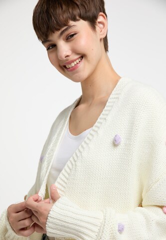 MYMO Knit cardigan 'Nolie' in White