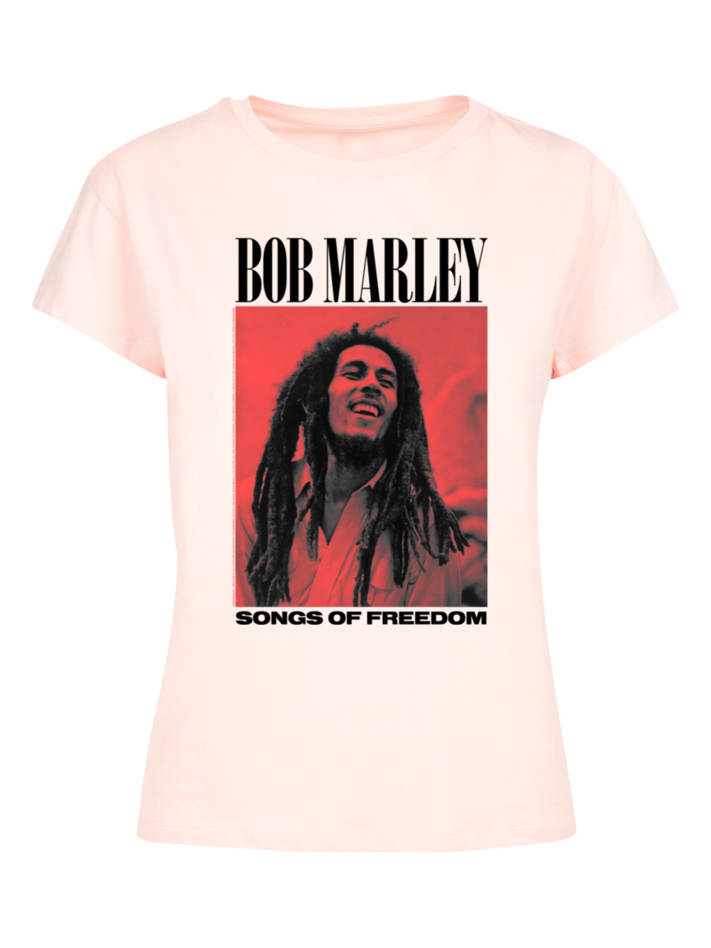 T-shirt 'Bob Marley ' F4NT4STIC en rose : devant
