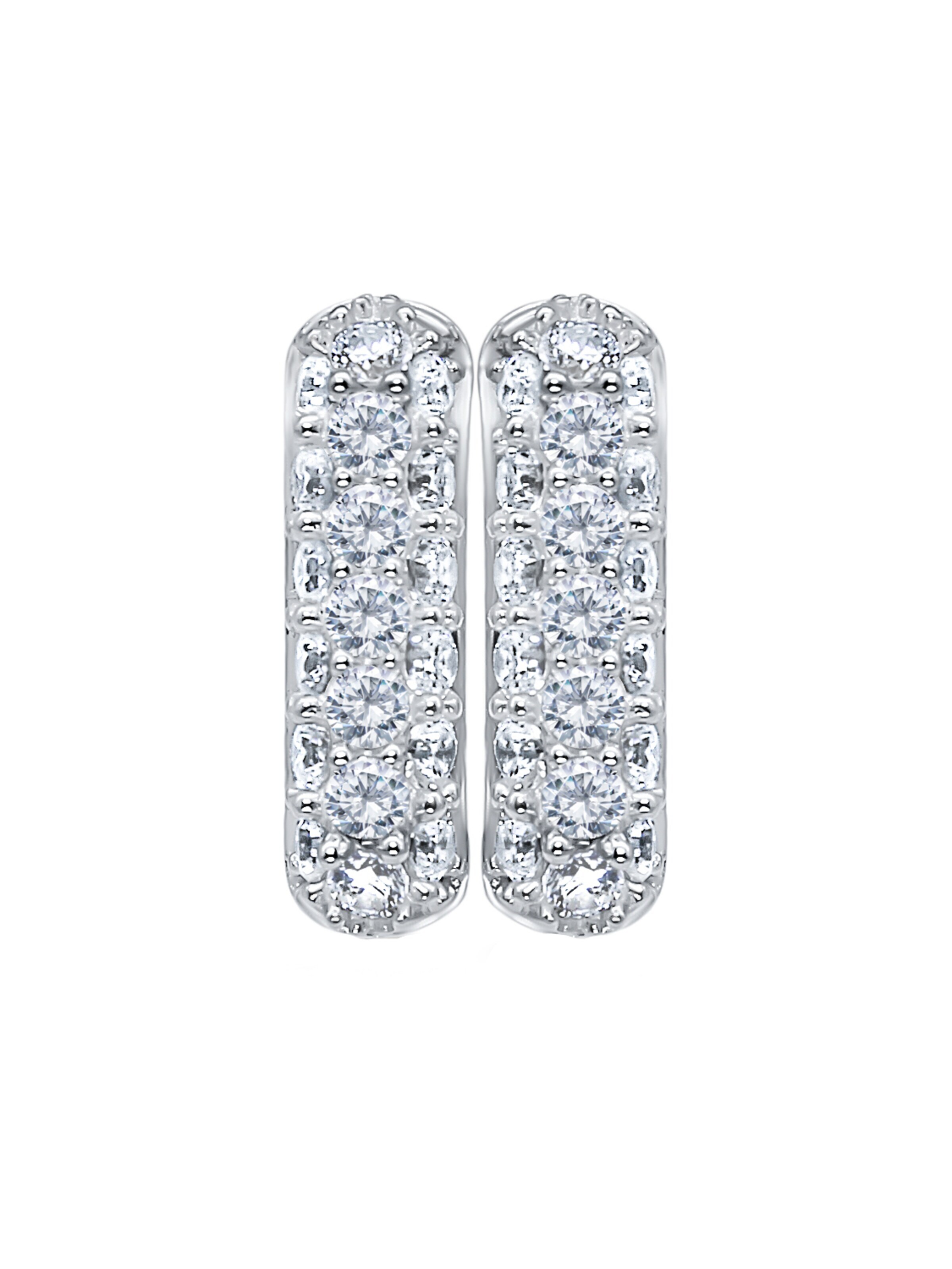 Eye Candy Earrings 'ECJ-ER0248' in Silver: front