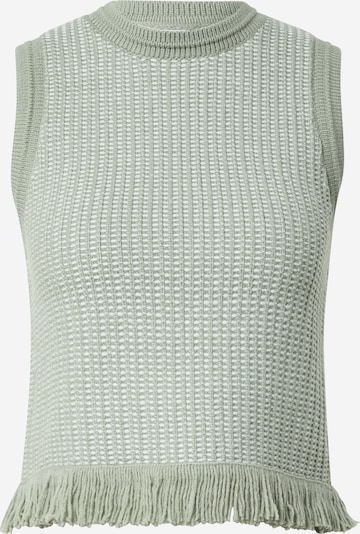 Club Monaco Tops en tricot en vert pastel / blanc, Vue avec produit