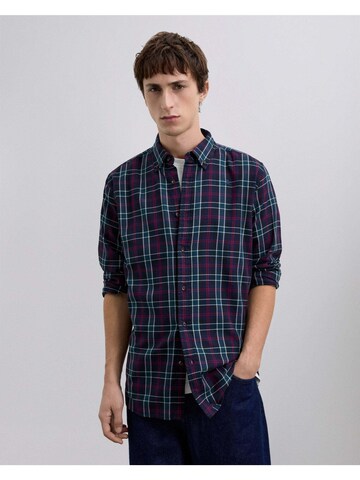 Scalpers Regular fit Риза 'Tartan' в зелено