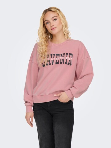 ONLY Sweatshirt 'ONLPenelope' in Pink: Vorderseite