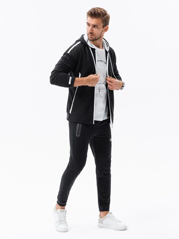 Ombre Sweatvest 'B1076' in Zwart