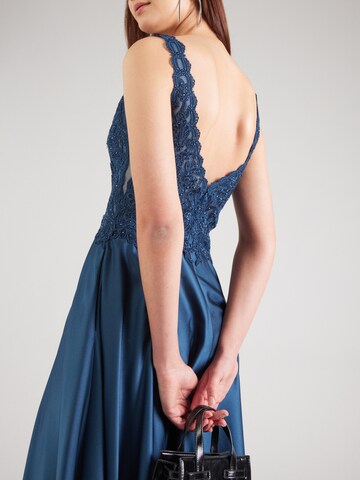 Robe de soirée mascara en bleu