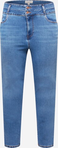 New Look Curves Skinny Jeans in Blauw: voorkant