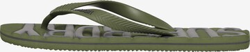 Superdry T-Bar Sandals in Green: front