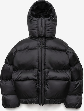 ENRAGE Winterjas 'PUFFY JACKET' in Zwart: voorkant