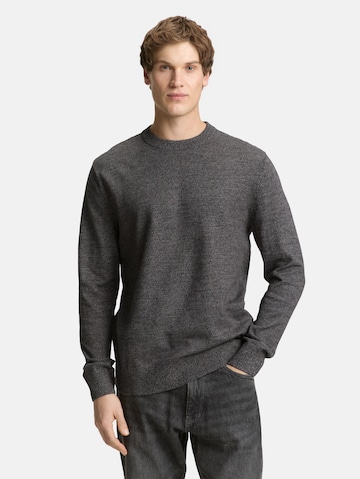 TOM TAILOR DENIM Sweater in Grey: front
