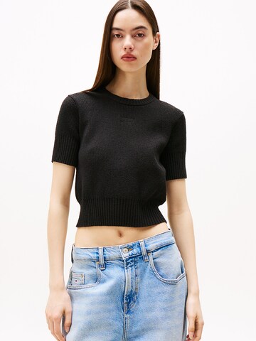 Pull-over Tommy Jeans en noir : devant