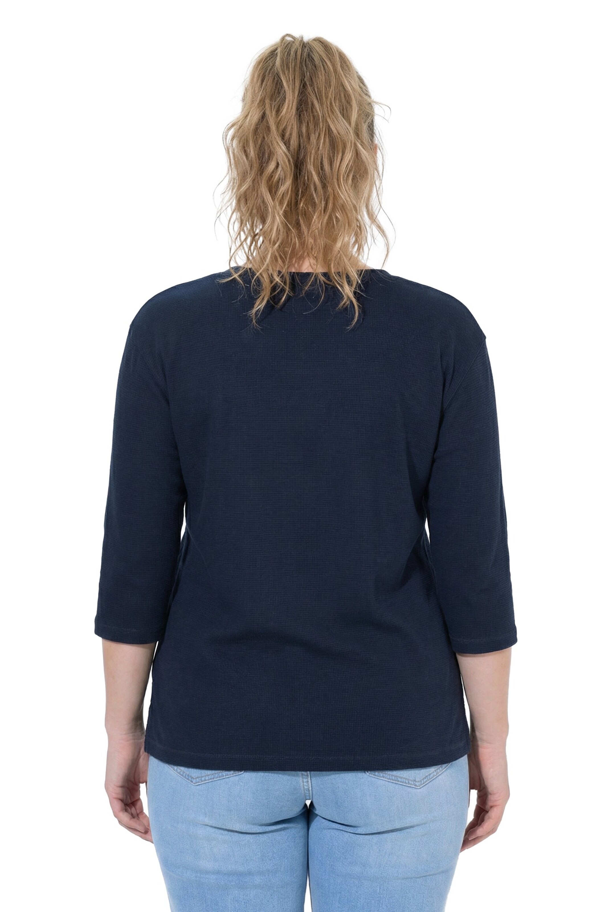 Ulla Popken Sweatshirt in Blau
