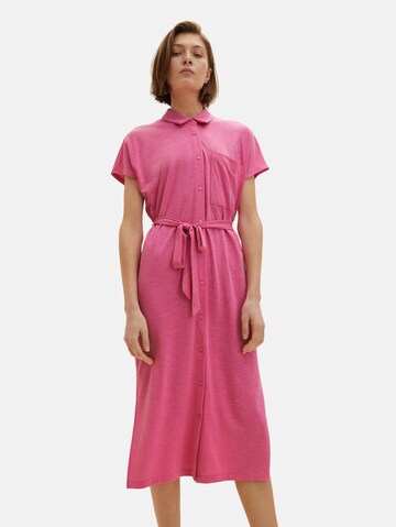 TOM TAILOR Shirt Dress in Pink: front