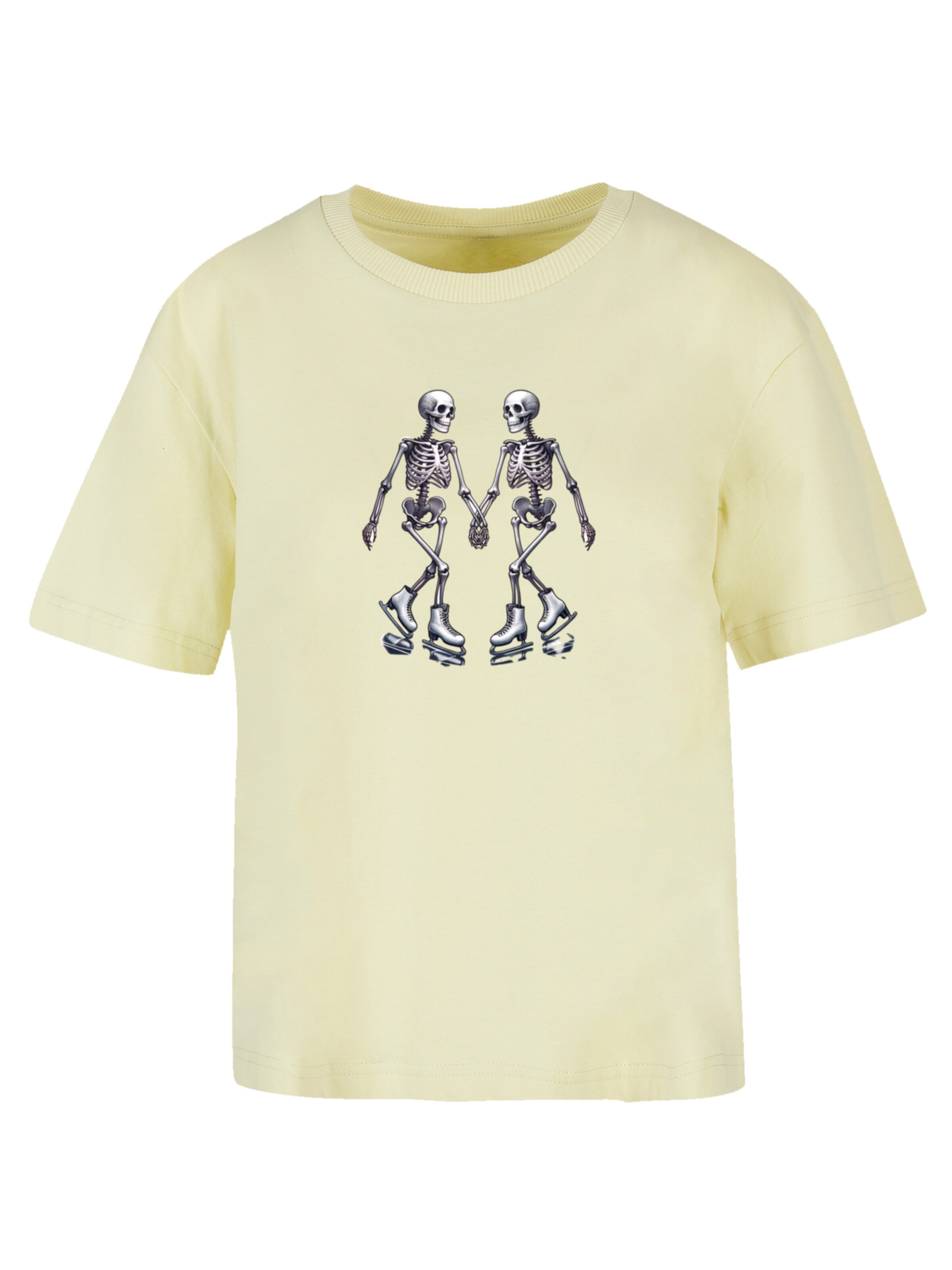 F4NT4STIC Shirt in Geel: voorkant