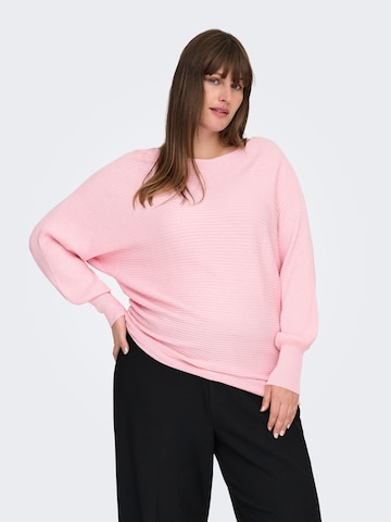 ONLY Carmakoma Trui 'CARNew Adaline' in Roze: voorkant