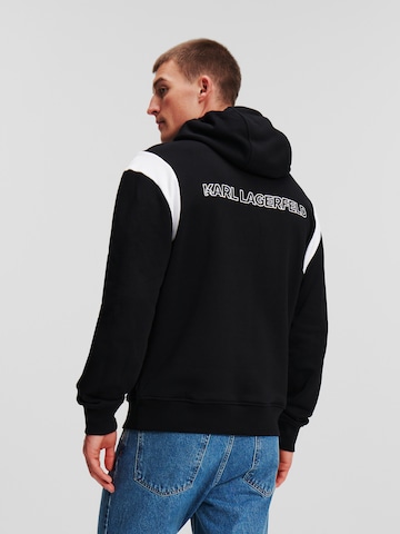 Karl Lagerfeld Dressipluus 'Varsity', värv must