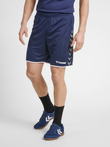 Hummel Regular Sportshorts 'Poly' in Blau