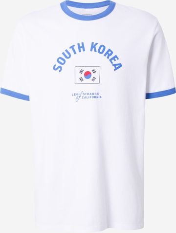 LEVI'S ® Tričko 'RINGER X BRASIL RETRO' - Biela: predná strana