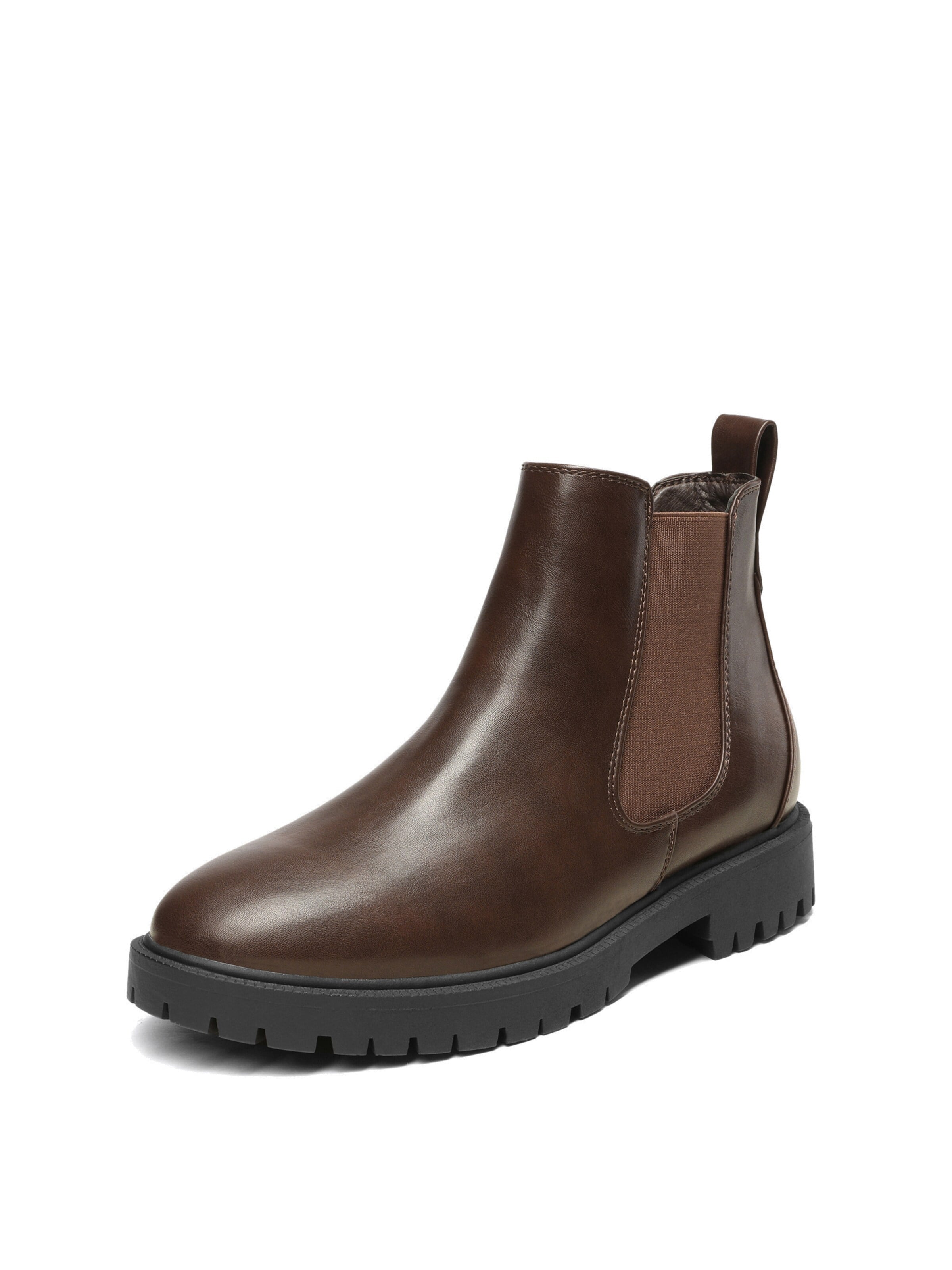 Boots 'DREAM PAIRS Damen Chelsea Boots Klassische Stiefeletten' di Dream Pairs in marrone: frontale