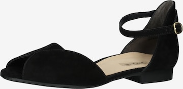 Paul Green Strap Sandals in Black: front