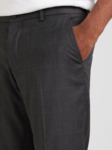 SELECTED HOMME Slim fit Trousers with creases 'SLHNEIL' in Grey