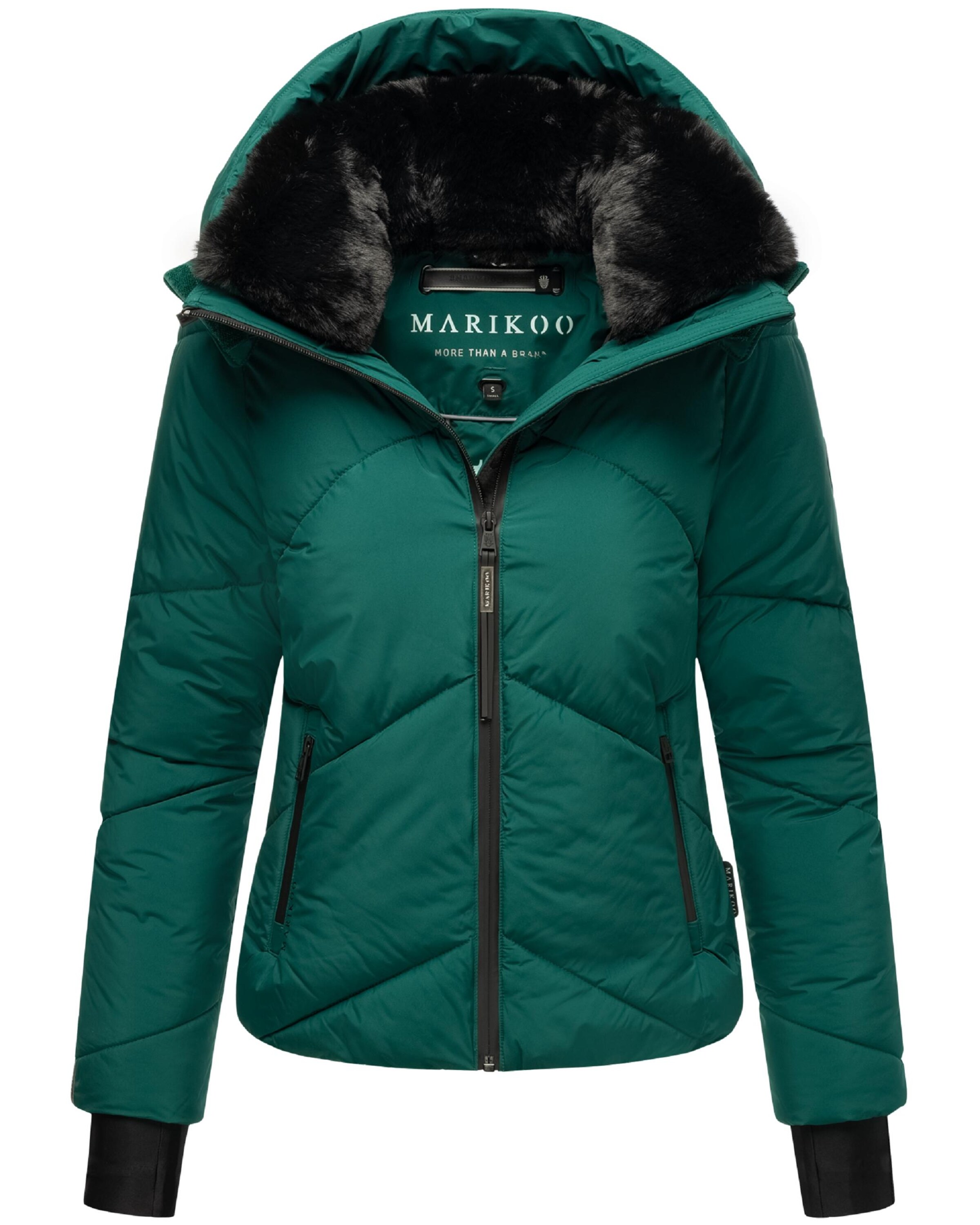 MARIKOO Χειμερινό μπουφάν 'Simaraa XVI' σε πράσινο: μπροστά