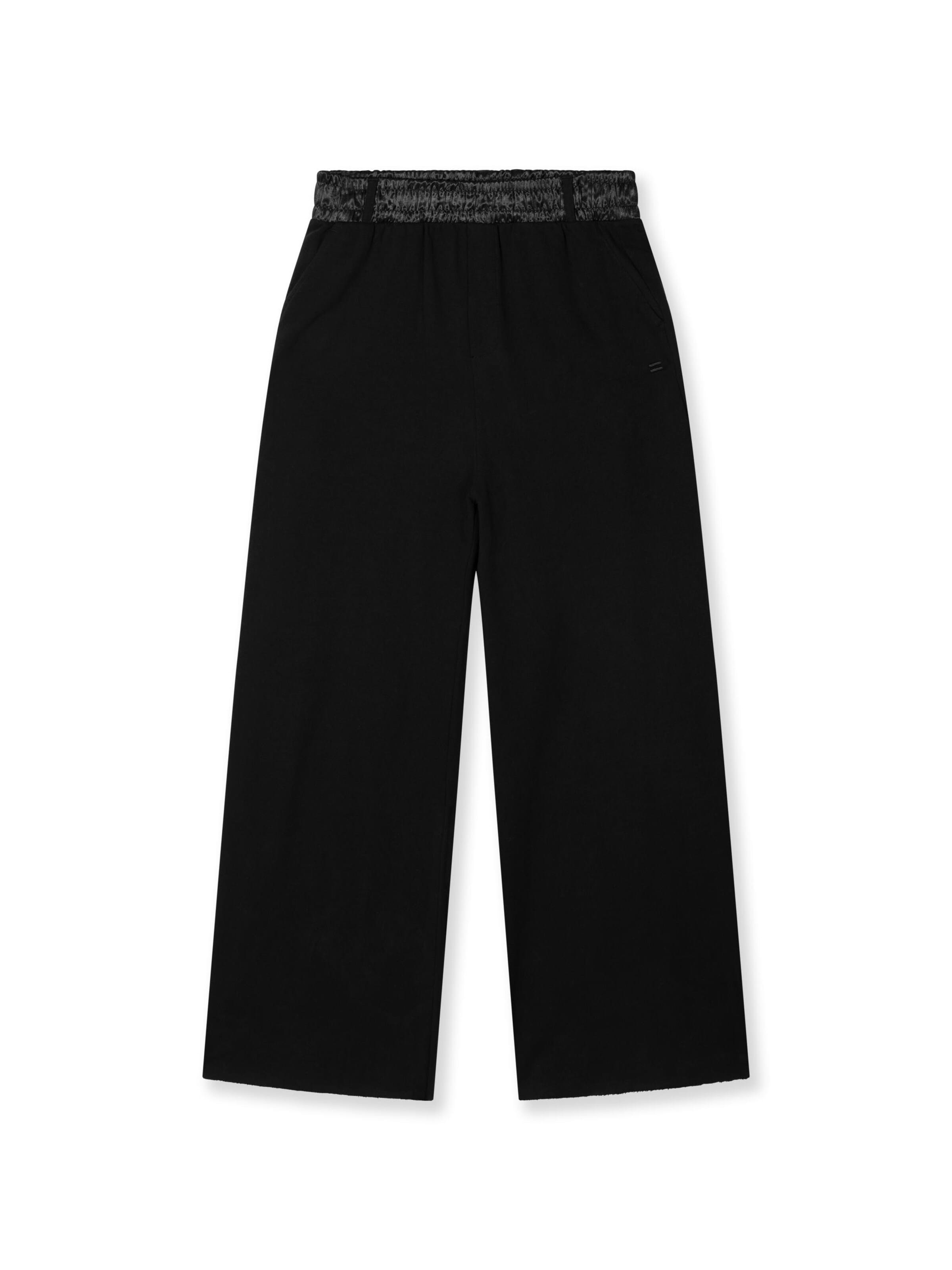 10Days Wide leg Pants in Black: front