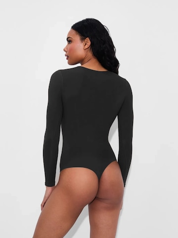 cfab Body 'Crew Neck Longsleeve Bodysuit'‌‌‌‌ in Schwarz