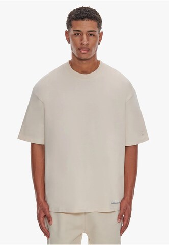 T-Shirt Dropsize en beige : devant