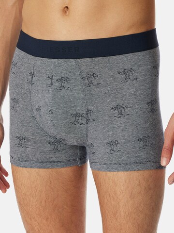 SCHIESSER Boxer shorts ' 95/5 Organic Cotton ' in Blue: front