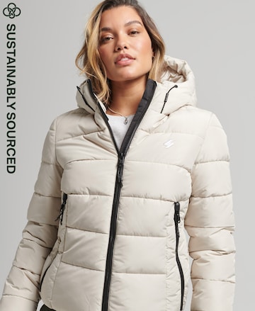 Superdry Winter Jacket in Beige: front