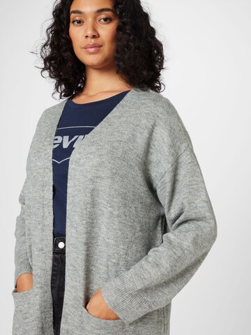 ONLY Curve Knit Cardigan in Grey