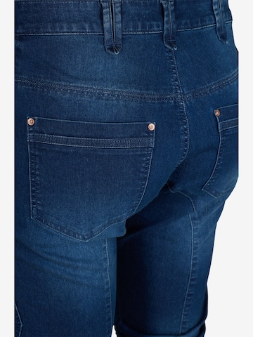 Slimfit Jeans de la Zizzi pe albastru