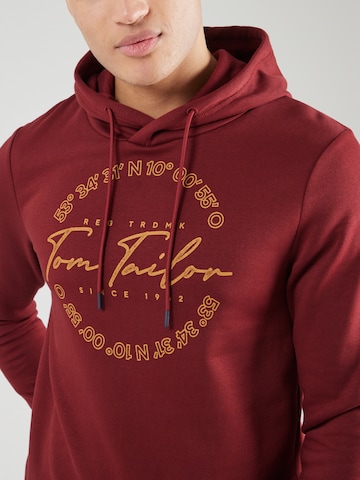 TOM TAILOR Sweatshirt in Rot