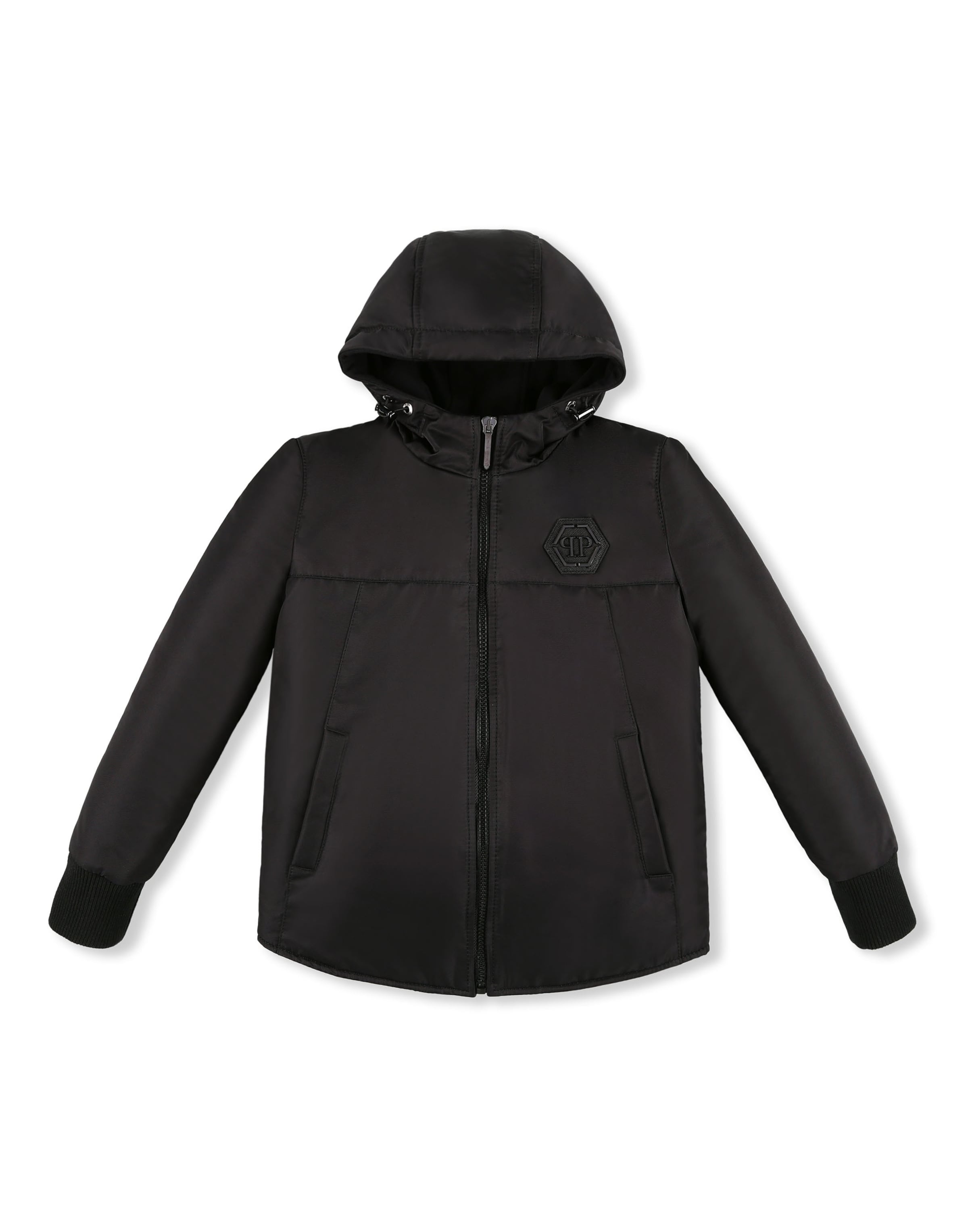 Veste mi-saison Philipp Plein en noir : devant