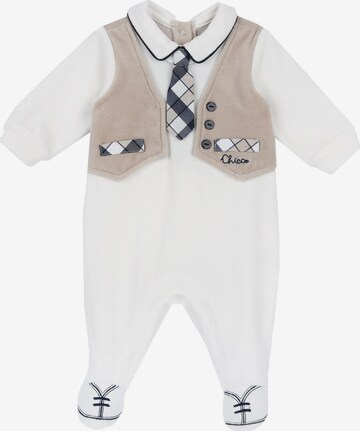 CHICCO Dungarees in White: front