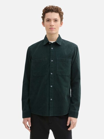 TOM TAILOR DENIM Regular fit Overhemd in Groen: voorkant