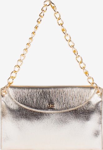 faina Clutch in Gold: front