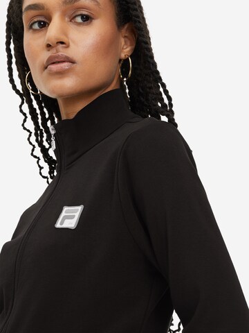 FILA Zip-Up Hoodie 'LUBNA' in Black