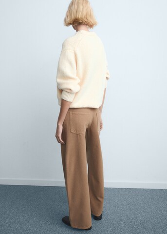 MANGO Baggy Jeans 'Lucky' in Braun