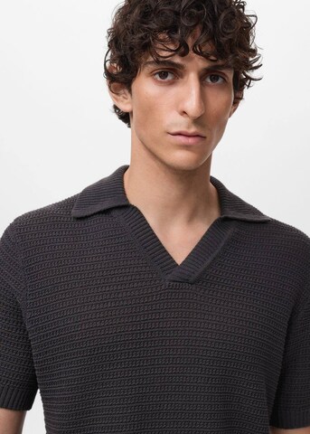 MANGO MAN Poloshirt 'Splash' in Grau