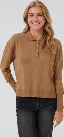 Kaffe Pullover 'Liza' i brun: forside
