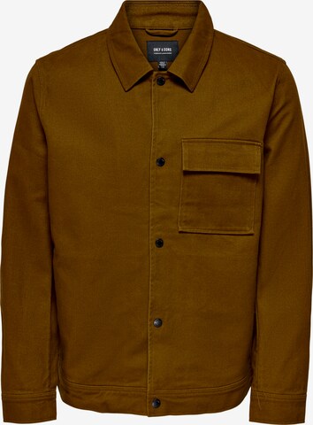 Only & Sons Between-Season Jacket 'Hydra' in Brown: front