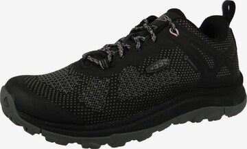 KEEN Athletic Lace-Up Shoes in Black: front