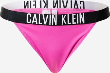 Calvin Klein Swimwear - Cueca biquíni em rosa: frente